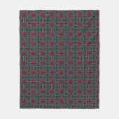 Couverture Polaire Red Floral With Green and Blue (Devant)