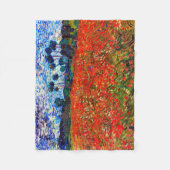 Couverture Polaire Red Flower Field, Van Gogh (Devant)