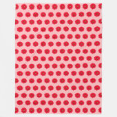 Couverture Polaire Red Flower Seamless Pattern Fleece Blanket (Devant)