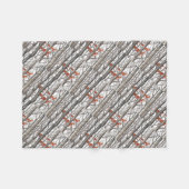 Couverture Polaire Red Foxes in Woods Art Belle décoration (Devant (Horizontal))