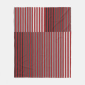 Couverture Polaire Red, Gray, Black, White Stripes (Devant)