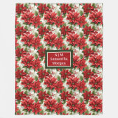 Couverture Polaire Red Green Christmas Blanket Traditional Chic Gift (Devant)