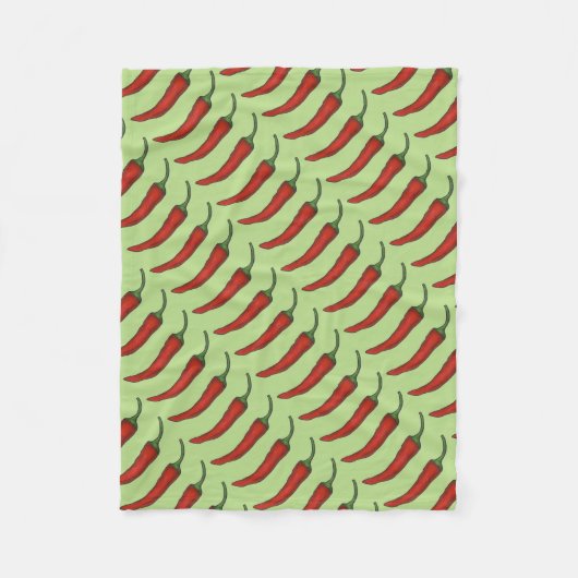 Couverture Polaire Red Green Hot Chili Chile Pepper Vegetable Foody (Devant)