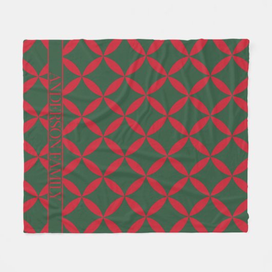Couverture Polaire Red Green Mid Century (Devant (Horizontal))