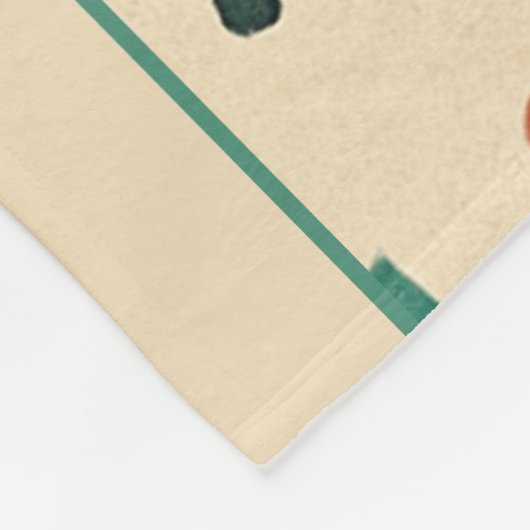 Couverture Polaire Red Green Mid Century (Coin)