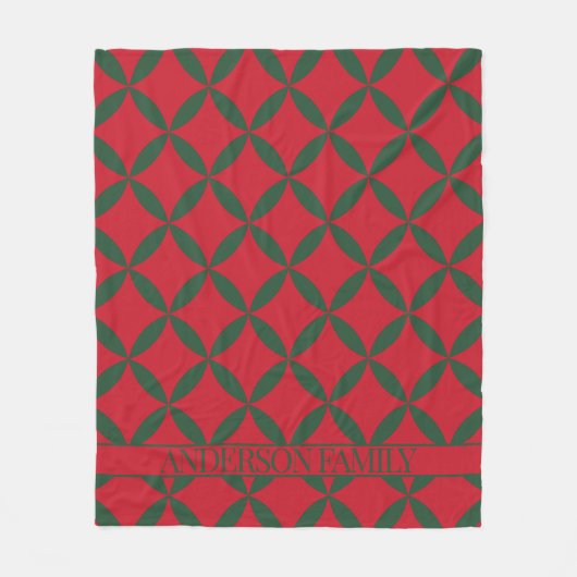 Couverture Polaire Red Green Mid Century (Devant)