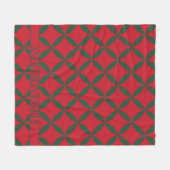 Couverture Polaire Red Green Mid Century (Devant (Horizontal))