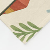 Couverture Polaire Red Green Pine et Berry Floral Holiday (Coin)