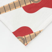 Couverture Polaire Red Guitar Pattern (Coin)