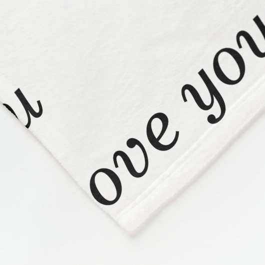 Couverture Polaire Red Hearts Vous Aimez Plus De Monogramme (Coin)