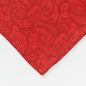 Couverture Polaire Red Paisley (Coin)