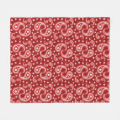 Couverture Polaire Red Paisley (Devant (Horizontal))