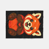 Couverture Polaire Red Panda Doing Heart With Hands Valentines Day (Devant (Horizontal))