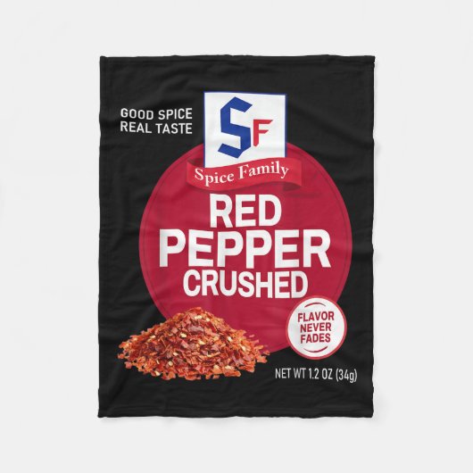 Couverture Polaire Red Pepper Crushed Sce Group Family Matching Hallo (Devant)