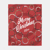 Couverture Polaire Red Photo Collage Noël (Devant)