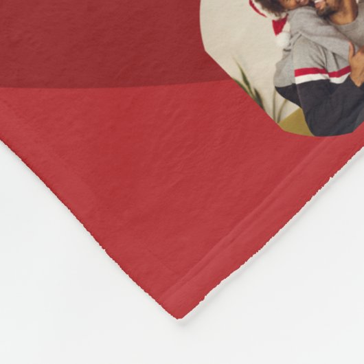 Couverture Polaire Red Photo Collage Noël (Coin)