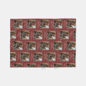 Couverture Polaire Red Photo Holiday Merry Christmas (Devant (Horizontal))