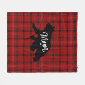 Couverture Polaire Red Plaid Mama (Devant (Horizontal))