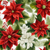 Couverture Polaire Red Poinsettia Blanket Classic Christmas Elegance