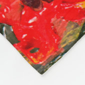 Couverture Polaire Red Poppies Champ peinture Abstraite (Coin)