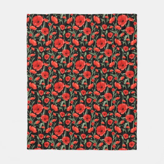 Couverture Polaire Red Poppy (Devant)