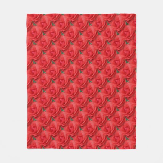 Couverture Polaire Red Rose Flower Nature (Devant)