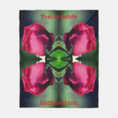 Couverture Polaire Red Rosebud pliage Abstrait personnalisé (Devant)