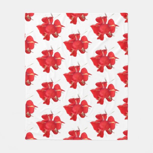 Couverture Polaire Red Roses, (Devant)