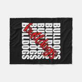 Couverture Polaire Red School Sports Fan Team Spirit (Devant (Horizontal))