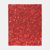 Couverture Polaire Red sparkling glitter pattern (Devant)