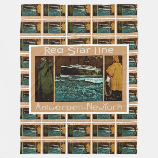 Couverture Polaire Red Star Line ~ Antwerpen-New York (Devant)