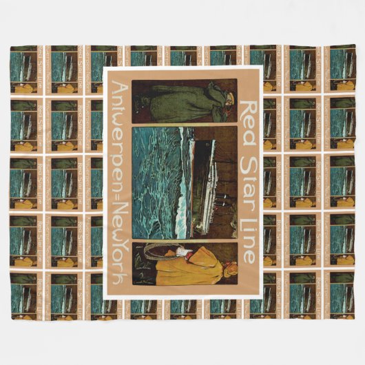 Couverture Polaire Red Star Line ~ Antwerpen-New York (Devant (Horizontal))