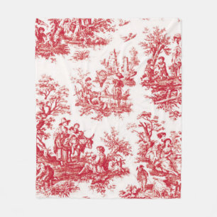Couverture Polaire Red Toile Holiday