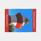 Couverture Polaire Red Trimmed Hilton Head Harbour Town Lighthouse (Devant (Horizontal))