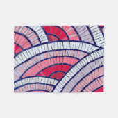 Couverture Polaire Red, white, black, and pink abstract artwork (Devant (Horizontal))