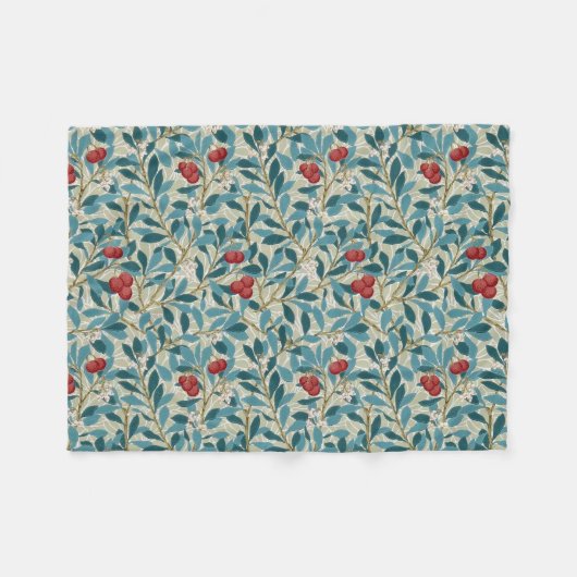 Couverture Polaire Redberry Tree, William Morris (Devant (Horizontal))