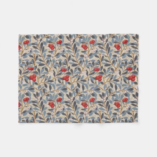 Couverture Polaire Redberry Tree, William Morris (Devant (Horizontal))