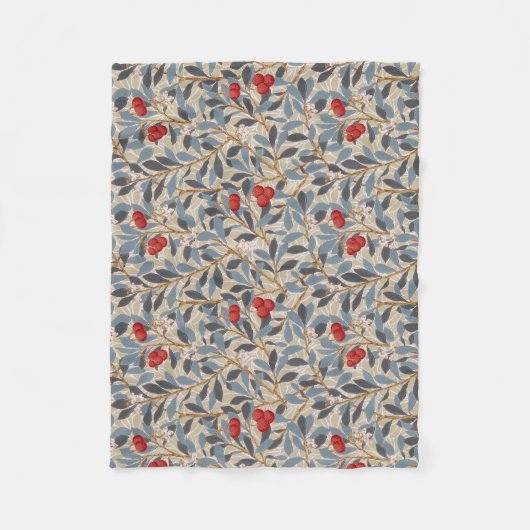 Couverture Polaire Redberry Tree, William Morris (Devant)