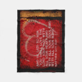 Couverture Polaire Reddition de tout l'art de photo d'écriture sainte (Devant)