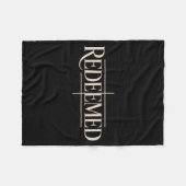 Couverture Polaire Redeemed Gospel Christian Faith Strength Bible Ver (Devant (Horizontal))