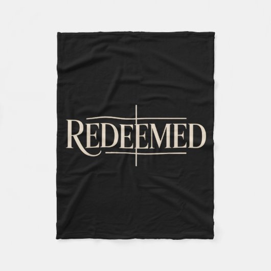 Couverture Polaire Redeemed Gospel Christian Faith Strength Bible Ver (Devant)