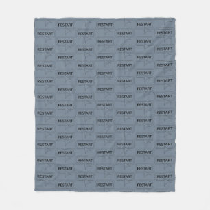 Couverture Polaire Redémarrage personnalisable amusant et fantaisie