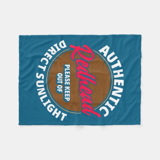 Couverture Polaire Redhead Keep Out Of Sunlight - Funny Ginger  (Devant (Horizontal))