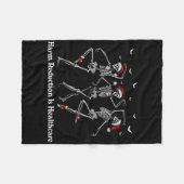 Couverture Polaire Réduction des dommages Skeleton Danser Noël Overdo (Devant (Horizontal))