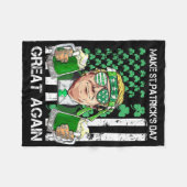 Couverture Polaire Refaire la Saint-Patrick grande encore drôle Trum (Devant (Horizontal))