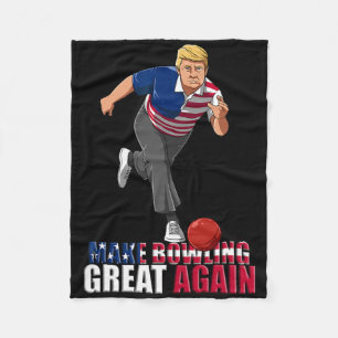 Couverture Polaire Refaire le Bowling Grand - Drôle Gif Bowling Trump
