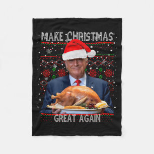 Couverture Polaire Refaire Noël Grande Encore Trump Pyjama Horribles