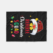 Couverture Polaire Referee Christmas Squad Santa Hat Umre Match  (Devant (Horizontal))