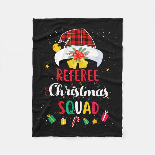 Couverture Polaire Referee Christmas Squad Santa Hat Umre Match  (Devant)