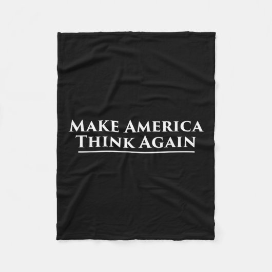 Couverture Polaire Réfléchir à la protestation contre Trump (Devant)